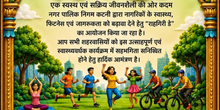 *राहगीरी डे’ कैंपेन का दसवां आयोजन 14 जून को*  *शांतिनगर मार्ग पर रविवार को गूंजेंगे स्वच्छता, स्वास्थ्य और उल्लास के स्वर*
