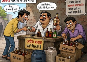गांवों में शराब माफियाओ का तांडव,आबकारी विभाग लाचार, “अवैध शराब बेचने वालों पर पुलिस की कार्यवाही