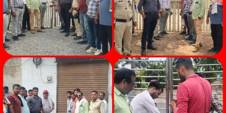 चौरसिया और दिव्यांचल मैरिज गार्डन सील, निगम ने दिखाई सख्ती