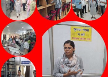 निगमायुक्त सुश्री परिहार ने वेंकट लाइब्रेरी की व्यवस्थाओं का किया निरीक्षण    सुदृढ़ फर्नीचर व्यवस्था सहित अन्य आवश्यक सुधार कार्यों का प्रस्ताव तैयार करने दिए निर्देश