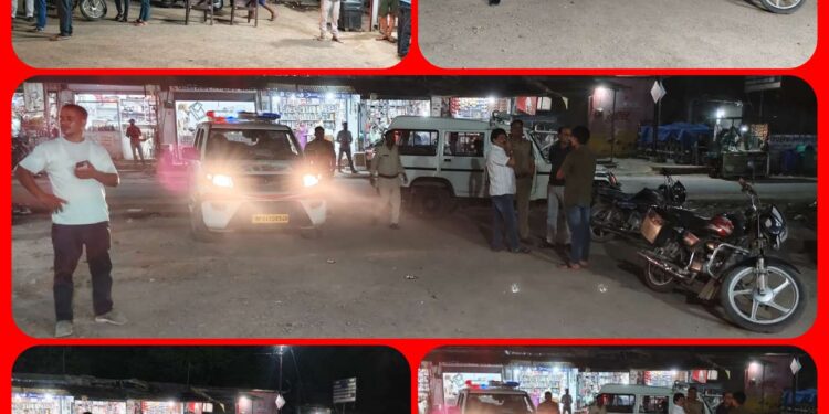 महिला मार्केट को बना दिया था शराबियों का अड्डा, पुलिस ने दौड़ा-दौड़ा कर खदेड़ा