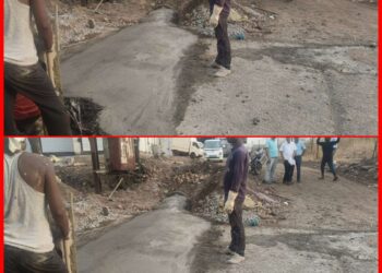 केकतपूरे कालोनी के रसूखदारों ने तोड़ी सड़क, नपा बनी मूकदर्शक; आवागमन हुआ बाधित