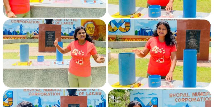 आज भोपालवासियों ने देखा सूर्य का जादुई सफर, 12:20 बजे गायब हो गई परछाईं भोपाल में दिखा खगोलीय चमत्कार : जीरो शैडो डे पर अद्भुत नजारा