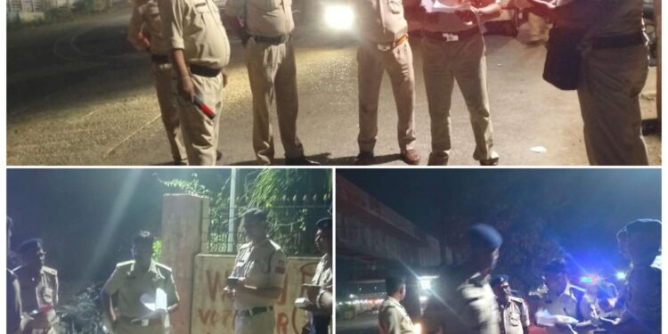 *अतिरिक्त पुलिस अधीक्षक कमल मौर्य ने शहर भ्रमण कर चेकिंग पॉइंटों का किया निरीक्षण, पुलिस बल को दिए आवश्यक दिशा-निर्देश*