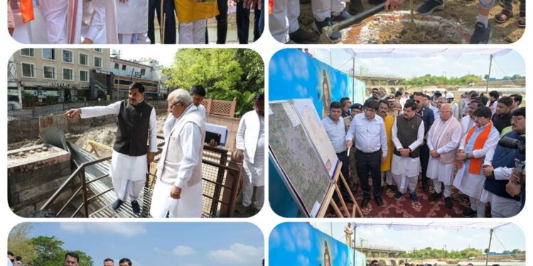 *मुख्यमंत्री डॉ. मोहन यादव और केंद्रीय मंत्री श्री मनोहर लाल खट्टर ने तैयारियों का किया निरीक्षण* *मुख्यमंत्री डॉ. यादव, केंद्रीय मंत्री श्री खट्टर ने नीम, रुद्राक्ष और पीपल के पौधे रोपित कर दिया पर्यावरण संरक्षण का संदेश*
