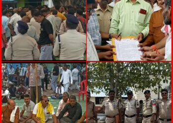 4 घंटे चले धरने के बाद आश्वासन पर टला रेल रोको आंदोलन