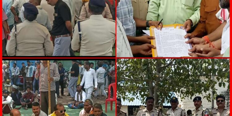 4 घंटे चले धरने के बाद आश्वासन पर टला रेल रोको आंदोलन