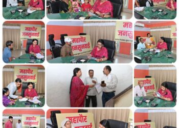 *महापौर जनसुनवाई में 33 आवेदनों पर हुई सुनवाई*  *जनसमस्याओं के त्वरित समाधान पर जोर, महापौर ने अधिकारियों को तय की समयसीमा*