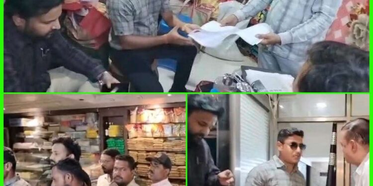 नगर निगम की बड़ी कार्रवाई राहुल पैलेस और देश भंडार स्वीट्स में फायर सेफ्टी जांच