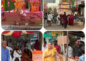 मातमी पर्व मुहर्रम मनाया गया निकाला ताजिया जुलूस,, शहीदाने कर्बला की याद में सजा कर्बला का जीवंत सीन बना आकर्षण का केंद्र।