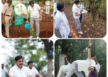CM डॉ. मोहन यादव ने कुकरू में किया योग, लगाया पौधा ग्रामीणों संग किए कठिन आसन