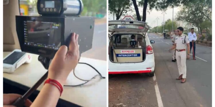 कटनी ट्रैफिक पुलिस का सख्त अभियान | ओवर स्पीड में दौड़ रही 2 लग्जरी SUV पर चालानी कार्रवाई