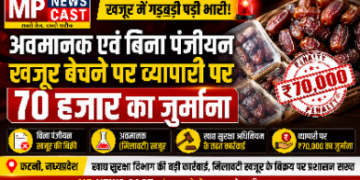 कटनी में बड़ी कार्रवाई चक्रवर्ती ब्रदर्स एण्‍ड कम्‍पनी अवमानक खजूर बेचने पर ₹70,000 का जुर्माना