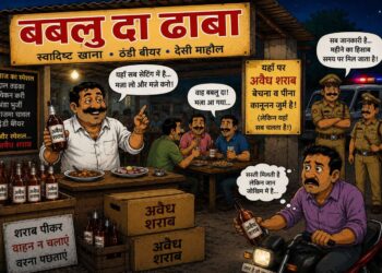 ढाबों पर बेखौफ चल रहा अवैध शराब का खेल…।  आखिर आबकारी विभाग की नजर में सब कुछ कैसे ठीक चल रहा है…!