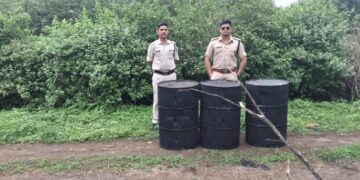*अवैध शराब के अड्डों पर पांढुरना आबकारी की दबिश*  *ग्राम घोघरी में 300 किलोग्राम महुआ लाहन नष्ट, आबकारी अधिनियम के तहत 2 प्रकरण दर्ज*
