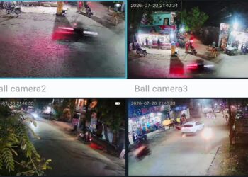 कोतवाली पुलिस द्वारा जनभागीदारी से शहर में लगाए गए सीसीटीवी कैमरे