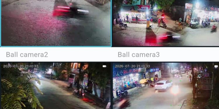 कोतवाली पुलिस द्वारा जनभागीदारी से शहर में लगाए गए सीसीटीवी कैमरे