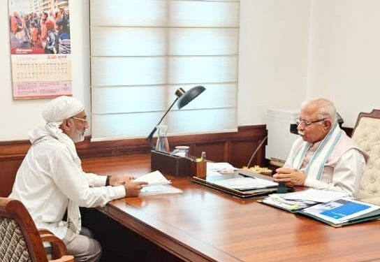 टैगोर विद्या मंदिर के नवीन भवन निर्माण हेतु सांसद चौधरी ने केंद्रीय मंत्री श्री खट्टर से किया आग्रह….!