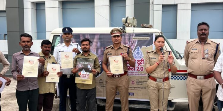 नशे से दूरी है ज़रूरी 2.0 अभियान के तहत थाना एनकेजे पुलिस की अवैध शराब के विरुद्ध बड़ी कार्यवाही//