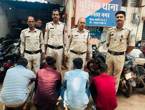 *लूट के मामले का खुलासा, रंगनाथनगर पुलिस ने चार आरोपियों को गिरफ्तार कर भेजा जेल*
