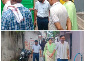 पहली बारिश के बाद कैमोर में एक्शन मोड में प्रशासन अध्यक्ष पलक ग्रोवर और CMO ने किया औचक निरीक्षण