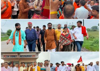 सांसद बंटी विवेक साहू आंधी-तूफान, तेज बारिश और तमाम कठिनाईयों के बीच भी 9 दिनों से लगातार कर रहे 14 दिवसीय धार्मिक पदयात्रा  सांसद छिंदवाड़ा, सिवनी, जबलपुर की 274 किमी की धार्मिक पदयात्रा पूरी कर कटनी जिले में पहुंचे