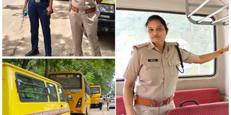 नर्मदापुरम ट्रैफिक पुलिस का 10 दिवसीय स्कूल बसों का विशेष जांच अभियान जारी: टीआई सुनीता पटेल… वीडियो