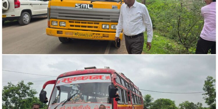 परिवहन विभाग ने की स्कूल व यात्री बसों की सघन जांच, बिना फिटनेस संचालित एक बस जब्त