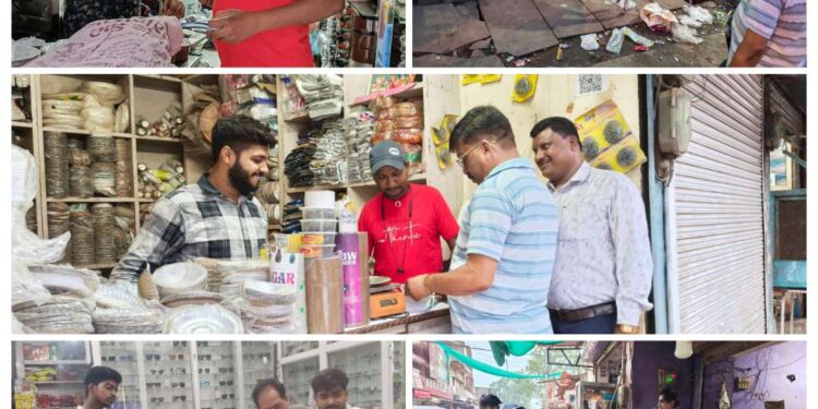 *गंदगी फैलाने एवं अमानक पॉलीथिन का उपयोग करने वालों पर नगर निगम की सख्त कार्यवाही