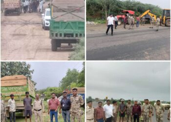 रेत के अवैध परिवहन में लिप्त 10 ट्रेक्टर-ट्रॉली जब्त  शहर की सीमा पर स्थित तिराहा-चौराहों पर छापामार कार्रवाई कर पकड़ीं ट्रेक्टर-ट्रॉली