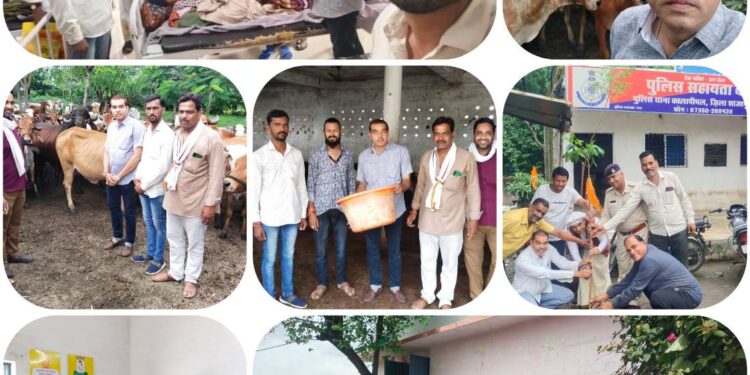 विप्र सेना ने स्थापना दिवस पर किया वृक्षारोपण, गौपूजन एवं सेवा कार्य
