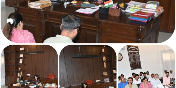 निगमायुक्त सुश्री परिहार ने समय-सीमा की बैठक में की विभागीय कार्यों एवं योजनाओं की समीक्षा