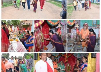 *21 लाख की लागत से बिरसा मुंडा वार्ड में बनेगी सी.सी. नाली,*  *महापौर, क्षेत्रीय पार्षद सहित जनप्रतिनिधियों की मौजूदगी में निर्माण कार्य का हुआ शुभारंभ*  *महापौर श्रीमती सूरी ने कहा –  विकास की मुख्यधारा से जुड़ रहा हर वार्ड*