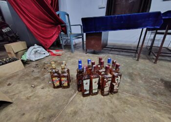 कलेक्टर के निर्देश पर अवैध शराब के विरुद्ध कार्रवाई  ग्राम कोड़िया में किराना दुकान और पानी के गड्ढे से देशी-विदेशी मदिरा जब्त, प्रकरण दर्ज