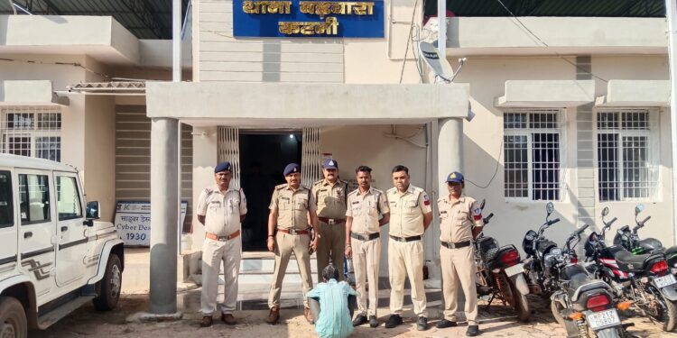 कुल्हाड़ी से किया जानलेवा हमला बड़वारा पुलिस ने आरोपी को चंद घंटो में गिरफ्तार कर भेजा जेल