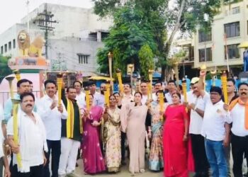 *राष्ट्रीय गीत वंदे मातरम् के अपमान पर, भाजपा ने खोला मोर्चा, मसाल रैली निकाल कर कांग्रेस के खिलाफ विरोध प्रदर्शन*