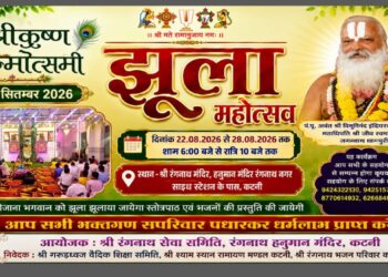 *श्री रंगनाथ मंदिर में प्रारंभ हुआ झूला महोत्सव*