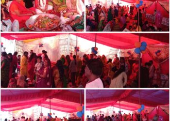 *कैमोर के मंगल भवन में सावन के पहले दिन रचे गए हजारों पार्थिव शिवलिंग, विशाल भंडारे का हुआ आयोजन*  *समाजसेवी मनीष नावेद द्वारा सावन के हर सोमवार को शहर के विभिन्न मंदिरों में आयोजित किए जाएंगे धार्मिक अनुष्ठान*