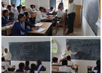 विद्यार्थियों को फसलों की कृषि कार्य माला पोषक तत्व एवं मिट्टी परीक्षण का प्रशिक्षण दिया गया।