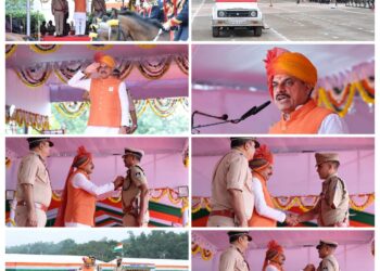*लाल परेड ग्राउंड पर सीएम डॉ. यादव ने फहराया तिरंगा, ली सलामी, कहा- 2027 होगा युवा वर्ष, रोजगार सहित मिशन GYANII पर होगा फोकस*  – *80वें स्वतंत्रता दिवस पर देशभक्ति के रंग में रंगा मध्यप्रदेश*