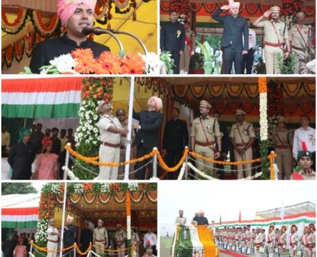 जिले भर में हर्षोल्लास से मनाया गया 80वां आजादी का पर्व स्वतंत्रता दिवस के मुख्य समारोह में कलेक्टर श्री तिवारी ने किया ध्वजारोहण आन-बान-शान से लहराया तिरंगा
