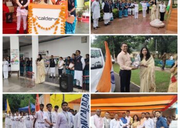 डी.ए.वी. कैलडरीज पब्लिक स्कूल में 80वाँ स्वतंत्रता दिवस समारोह हर्षोल्लास से मनाया गया