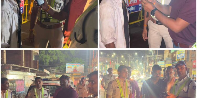 एएसपी कमल मौर्य ने शहर भ्रमण के दौरान स्वयं की ब्रेथ एनालाइजर से जांच, शराब के नशे में ऑटो चलाते मिला चालक यातायात पुलिस की कार्रवाई, धारा 185 के तहत प्रकरण दर्ज