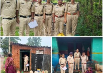 अवैध मदिरा के कारोबार पर आबकारी विभाग की कार्रवाई  75 हजार रुपये से अधिक की अवैध शराब जब्‍त, 16 प्रकरण दर्ज