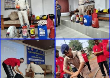 कटनी DFO ऑफिस में आपदा मित्रों की अग्नि परीक्षा, फायर टीम ने सिखाए बचाव के गुर!