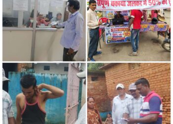 सार्वजनिक स्थलों पर गंदगी फैलाना पड़ा भारी, 27 लोगों पर 8 हजार रुपये का स्पॉट फाइन*  *वार्ड क्रमांक 42 के मेन बाजार माधव नगर क्षेत्र में स्वच्छता नियमों के उल्लंघन पर नगर निगम की सख्त कार्रवाई*