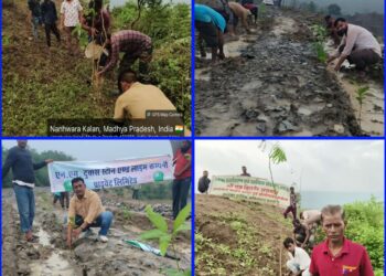 खनिज विभाग की पहल खदान क्षेत्रों में कराया गया व्यापक वृक्षारोपण, ग्रामीणों को फलदार एवं छायादार पौधों का भी किया गया नि:शुल्क वितरण