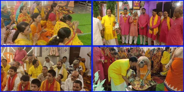*झूले में सज रहे हैं श्री वृंदावन बिहारी** * *श्री राघव आनंद रामायण मंडल की ओर से रंगनाथ मंदिर में तृतीय दिवस का झूला महोत्सव संपन्न*