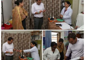 गर्भवती महिलाओं और बच्चों की स्वास्थ्य सेवाओं की कलेक्टर ने जानी हकीकत