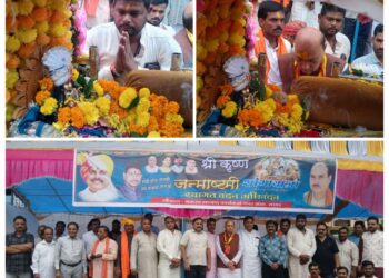 *भाजपा सदर केंट मंडल ने किया नरयावली विधायक श्री प्रदीप लारिया के नेतृत्व में जन्माष्टमी पर शोभायात्रा का स्वागत*